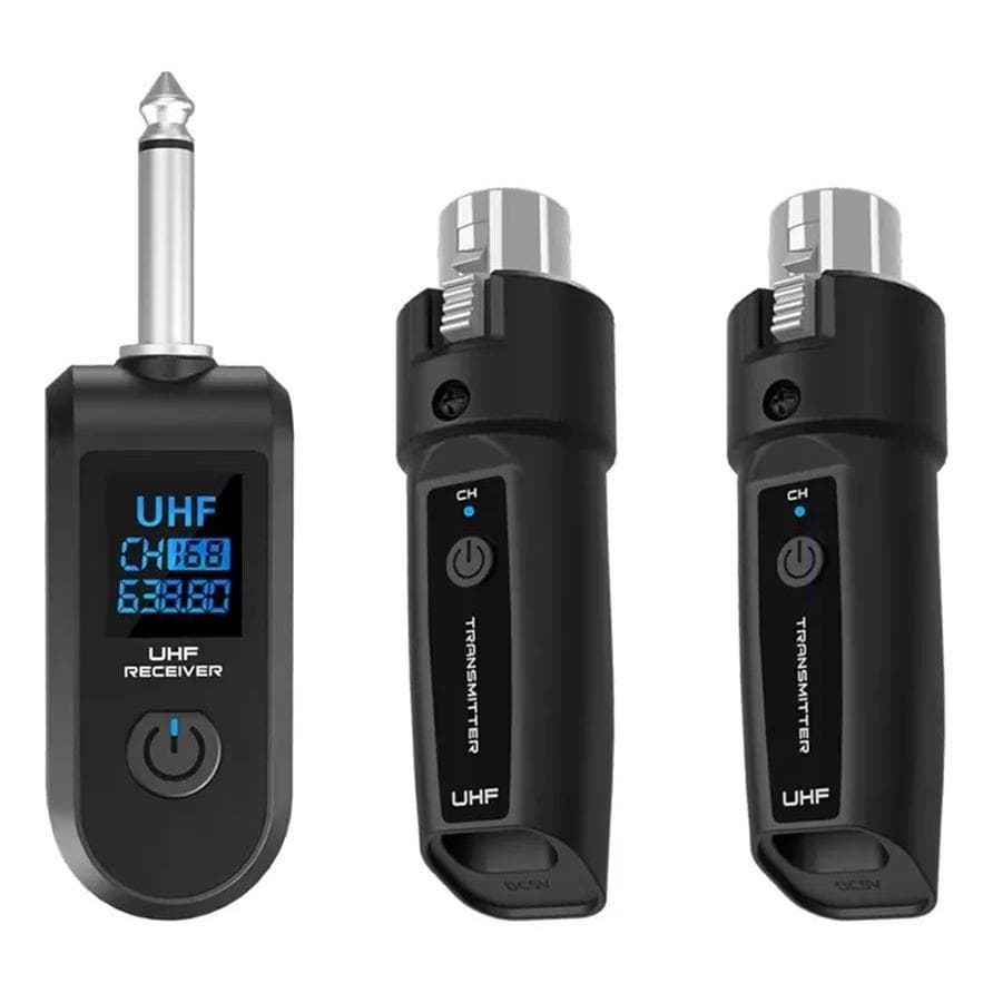 Sistema Adaptador XLR Para Microfone – 2 Transmissores e 1 Receptor, Transmissão de Áudio HD Sem Fio