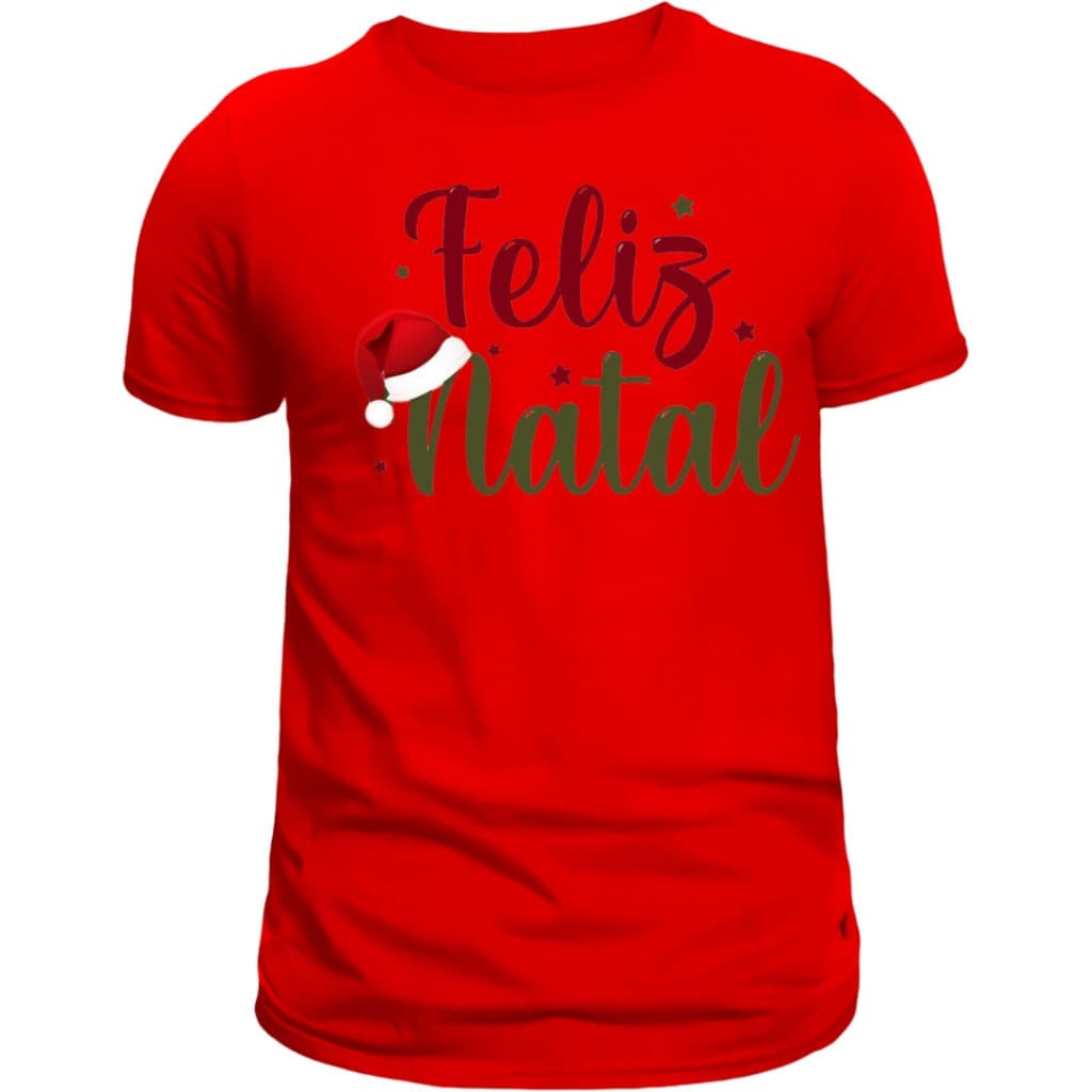 Camiseta unissex  Feliz Natal 100% algodão