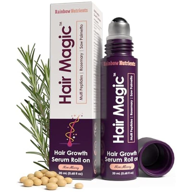 Magia De Cabelotm Soro De Crescimento Capilar Roll On-Multipeptídeos + Óleo De Alecrim Para , Densidade , Barba , Sobran