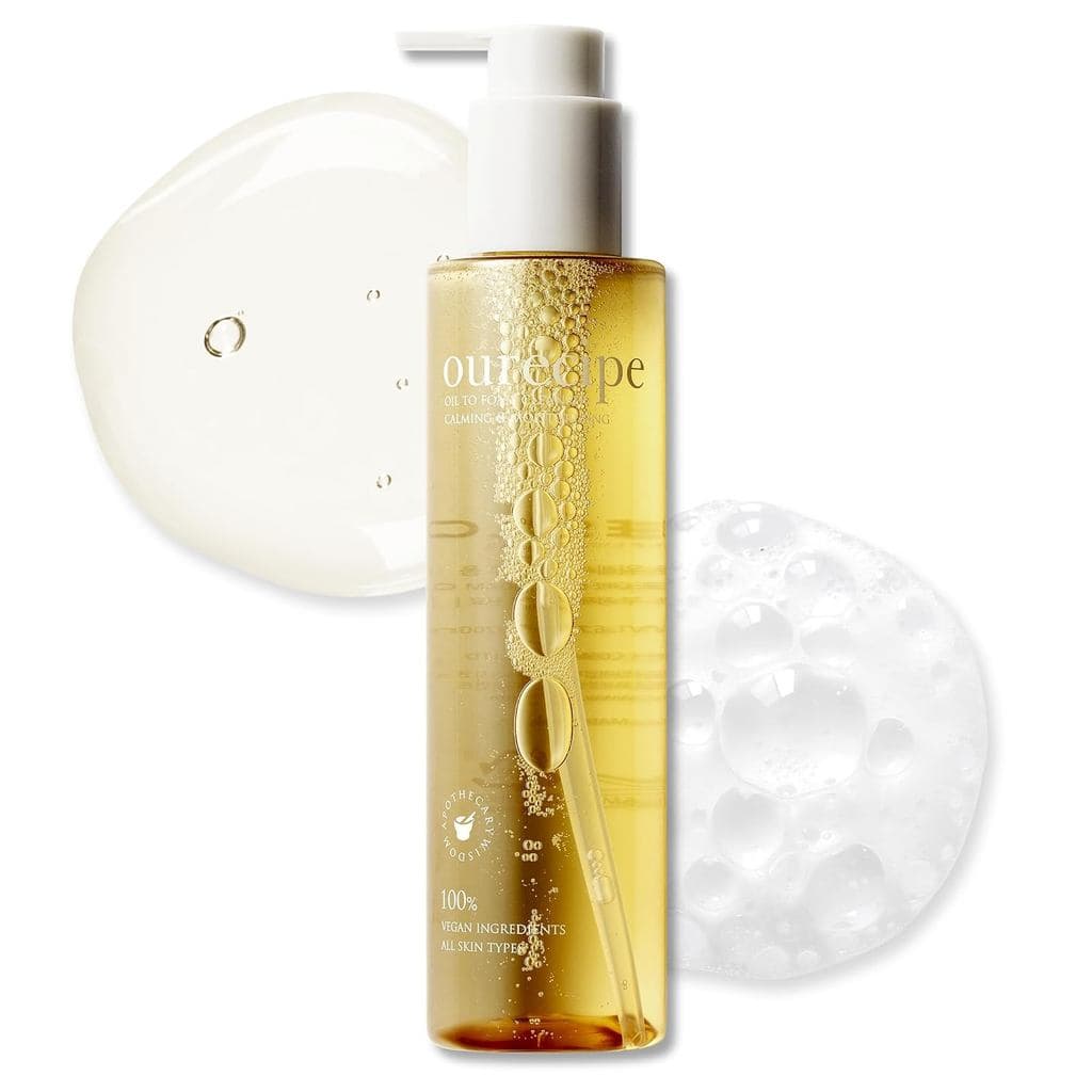 PESTLO Ourecipe Oil to Foam Cleanser – Vegano, Hipoalergênico, Removedor de Maquiagem Suave, Limpeza Profunda, Não Pegaj
