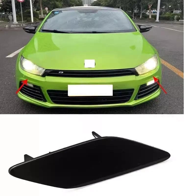 CAPQX Capa De Arruela De Farol Dianteiro Sem Pintura Para VW Scirocco 2009-2014 Tampa De Jato De Bico De Spray