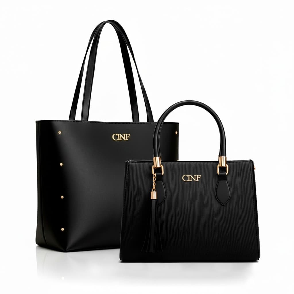 Bolsa Sacola Grande + Transversal Média Kit Com 2 Peças