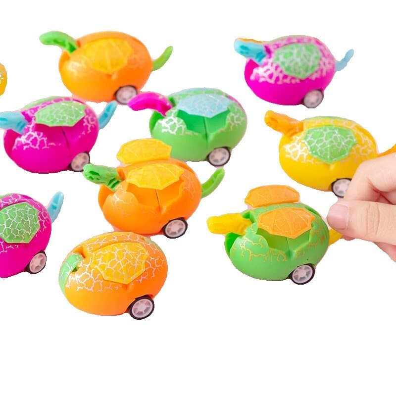 Deformação dinossauro ovo tenda fornecimento deformação ovo puxar para trás carro brinquedo cor jardim de infância crian