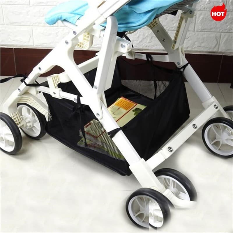 < LA > Cesta Portátil Para Carrinho De Bebê , Suspensa Recém-Nascido , Acessórios Inferior , Bolsa Organizadora