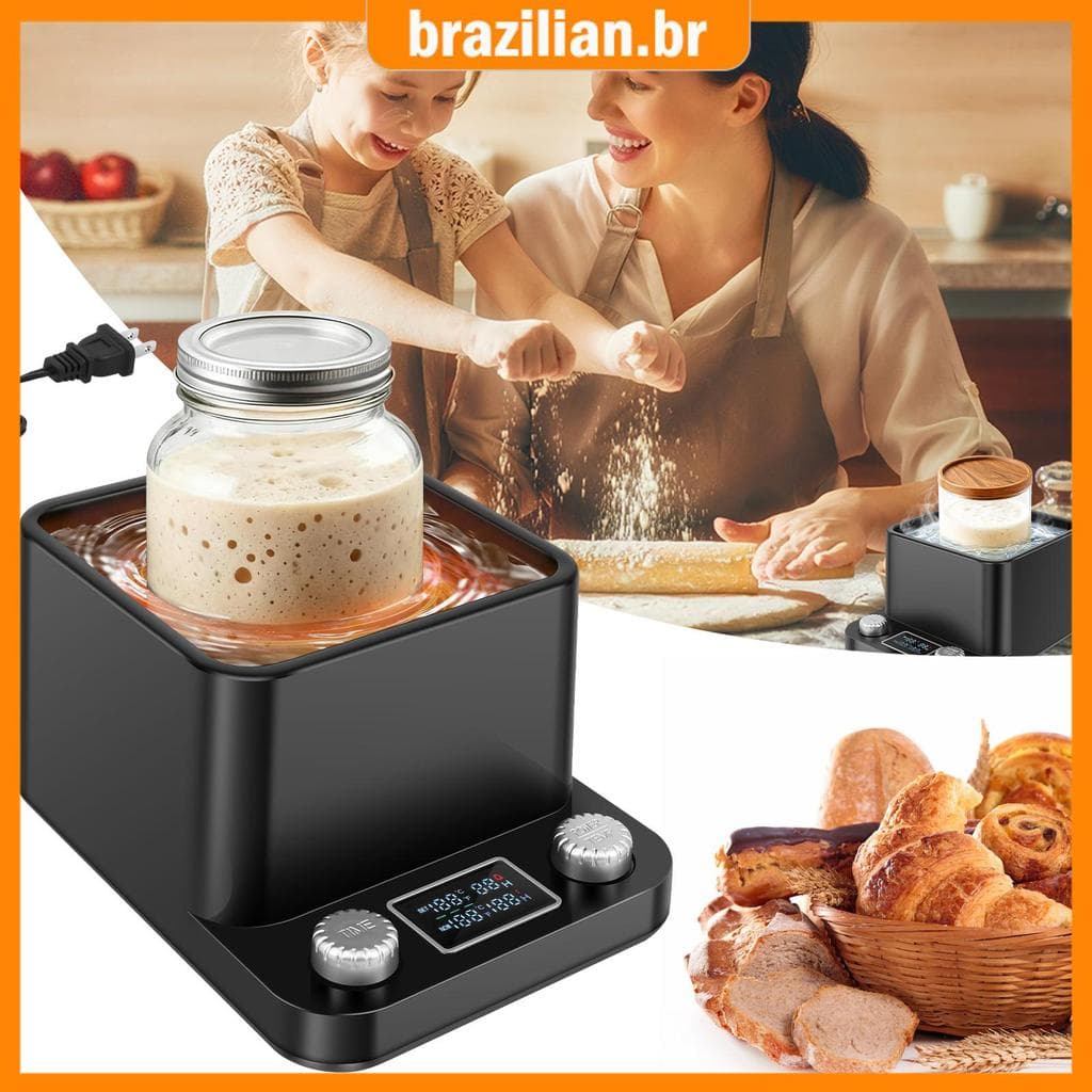 Sourdough Starter Warmer Banho De Água Preciso 1 ° Termostato F 70-104 Aquecedor De Massa Fermentada Para Potes Com Meno