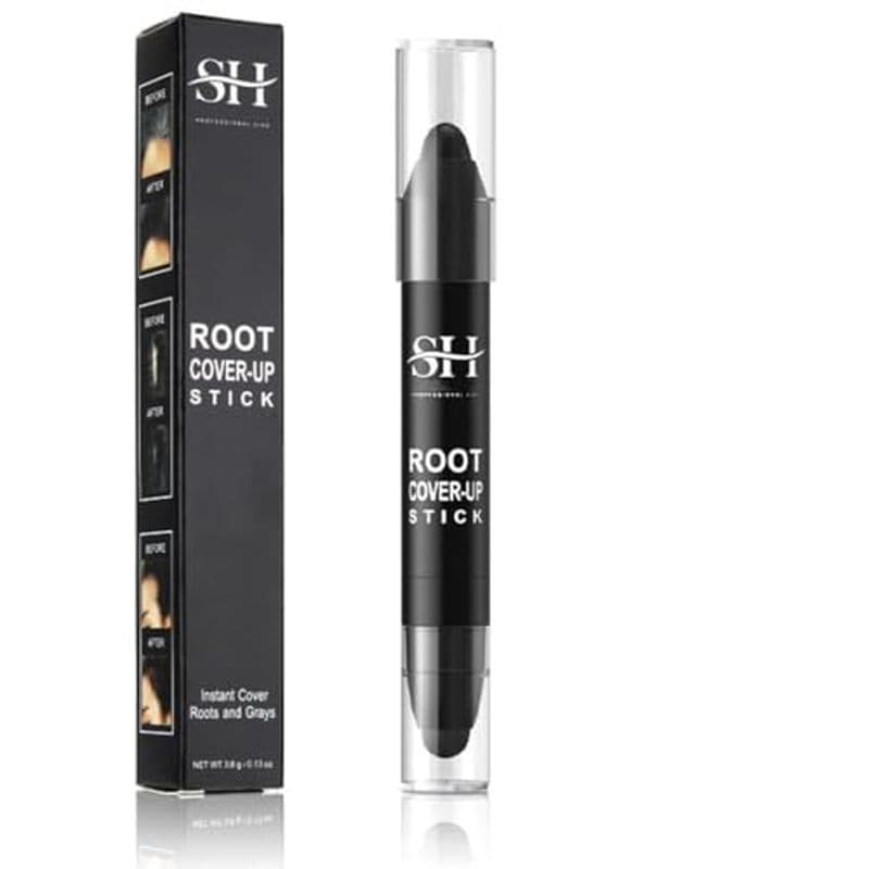 Gowwim Root Touch Up Castanho Escuro , Corretivo Instantâneo Quick Stick Para Raízes E Cinzas (Preto)