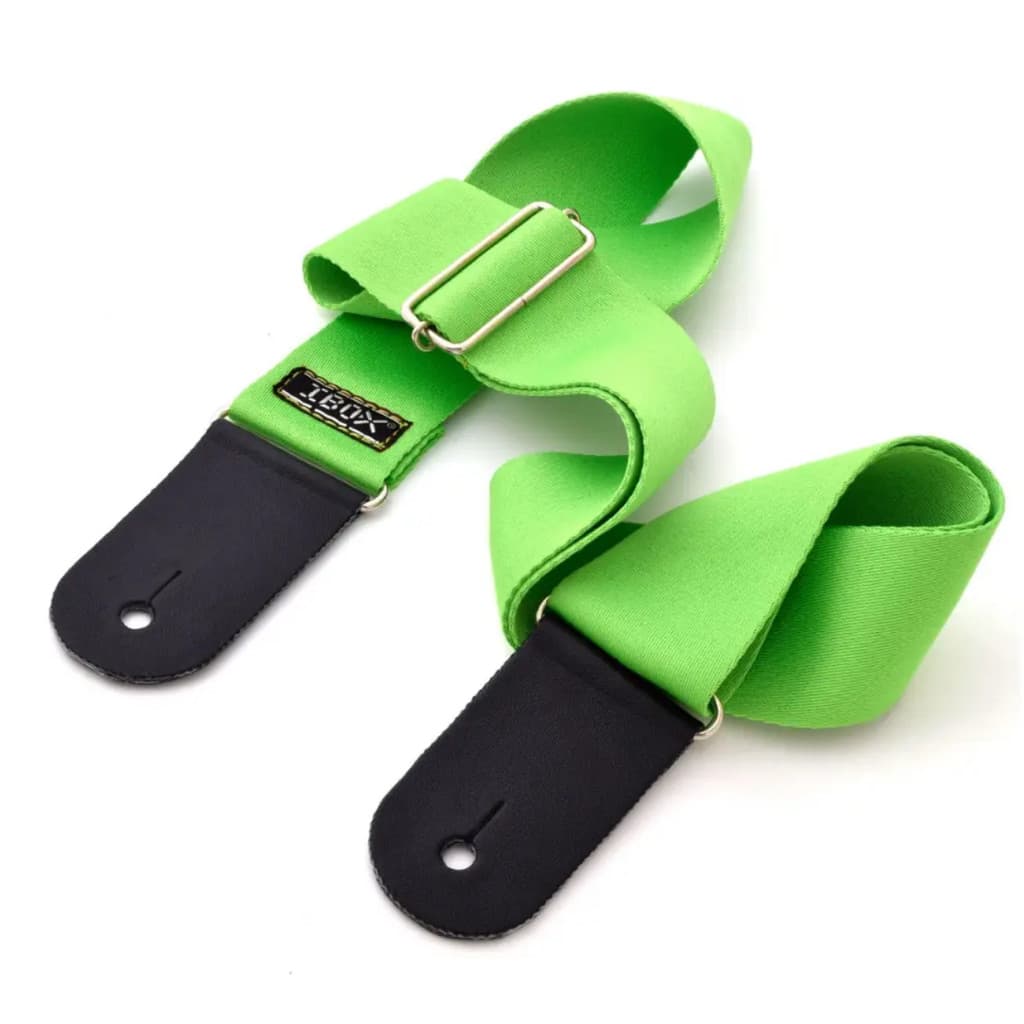 Correia Alça Ibox Comfort CK524 Para Instrumentos De Cordas Violao Guitarra Verde Limão