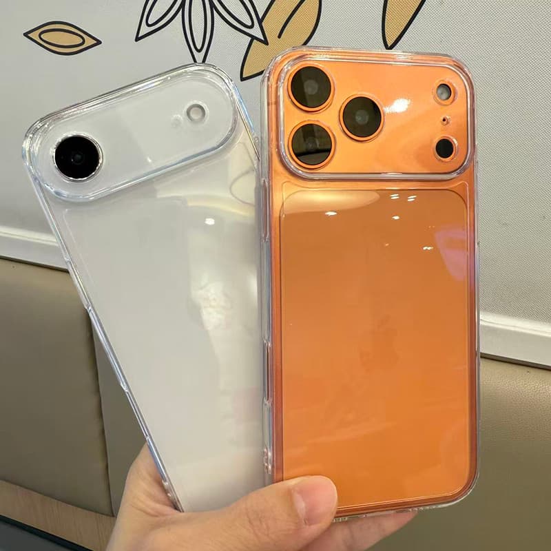 Capa Groove adequada para Apple 17/16/15 Capa de telefone iphone17promax protetora 17Air Capa macia transparente 17