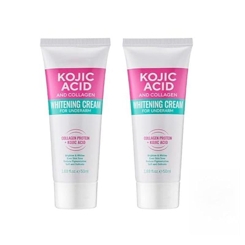2 Unidades De Ácido Kójico & amp ; Creme Iluminador De Pele Com Colágeno – Removedor De Manchas Escuras Para Axilas , Jo