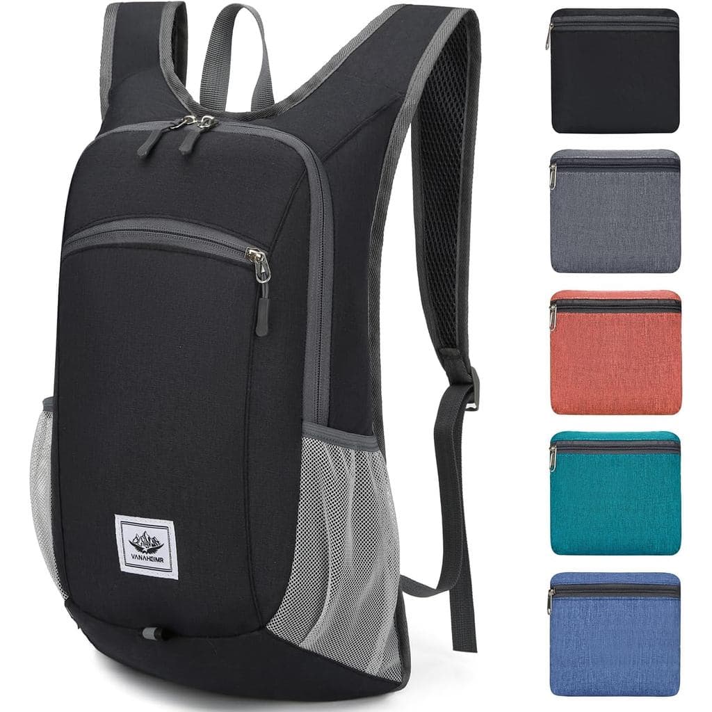 Mochila de Hiking Leve Esup 15L, Mochila de Viagem Pequena Dobrável, Mochila de Camping Compacta para Mulheres e Homens
