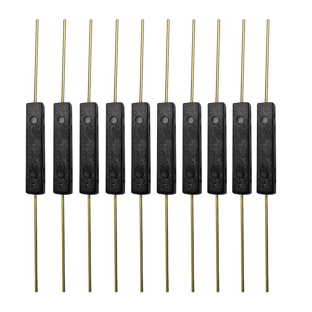 Gebildet 10 peças de interruptor de palheta de plástico, contato normalmente aberto (N/O), interruptor de indução magnét