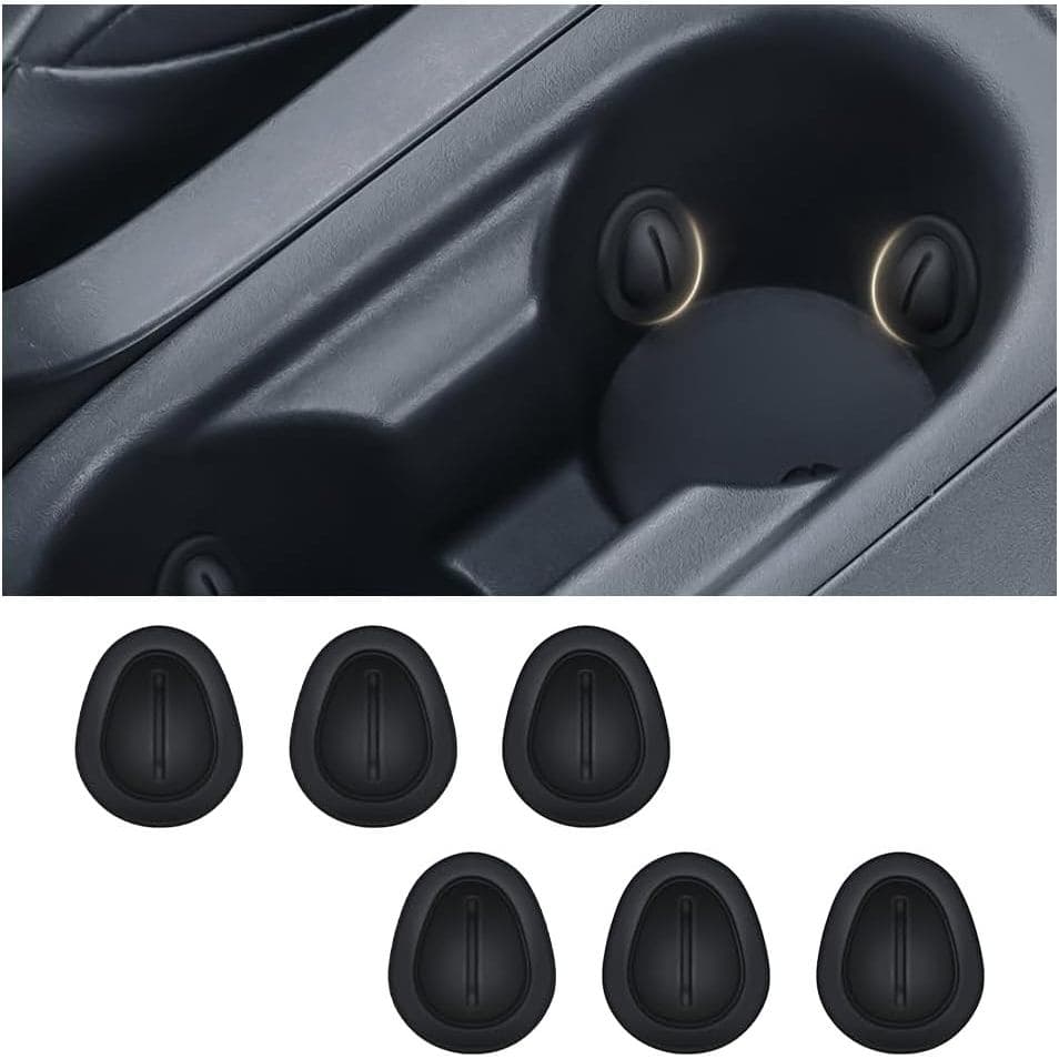 Limitador de Porta-Copos para Carro, Protetores de Silicone Antivibração para Porta-Copos, Inserções Universais Autoades