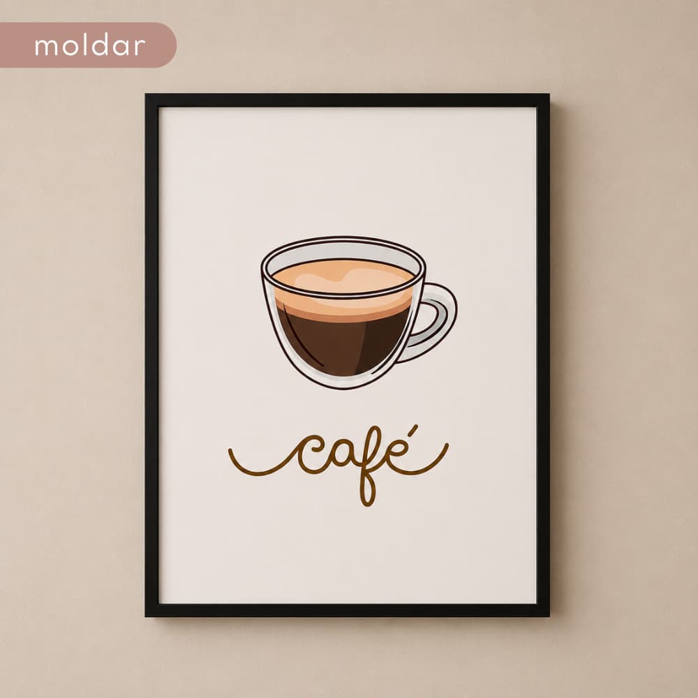 Quadro Cantinho Do Café Mdf Plaquinha 32x25cm Decoração Para Cozinha Parede Café