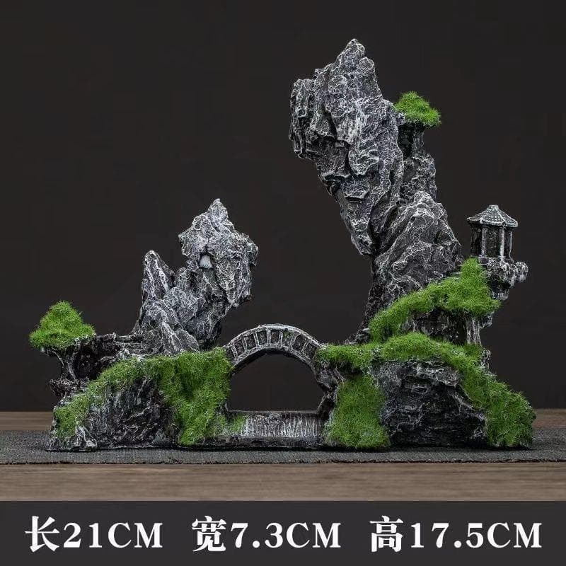 Simulação de tanque de peixes Rockery paisagismo pedra escondendo casa decoração conjunto de pedra pacote aquário Micro
