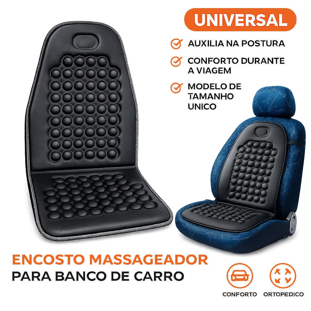 Encosto Almofada Banco de Carro massageador bolinhas Ergonômico