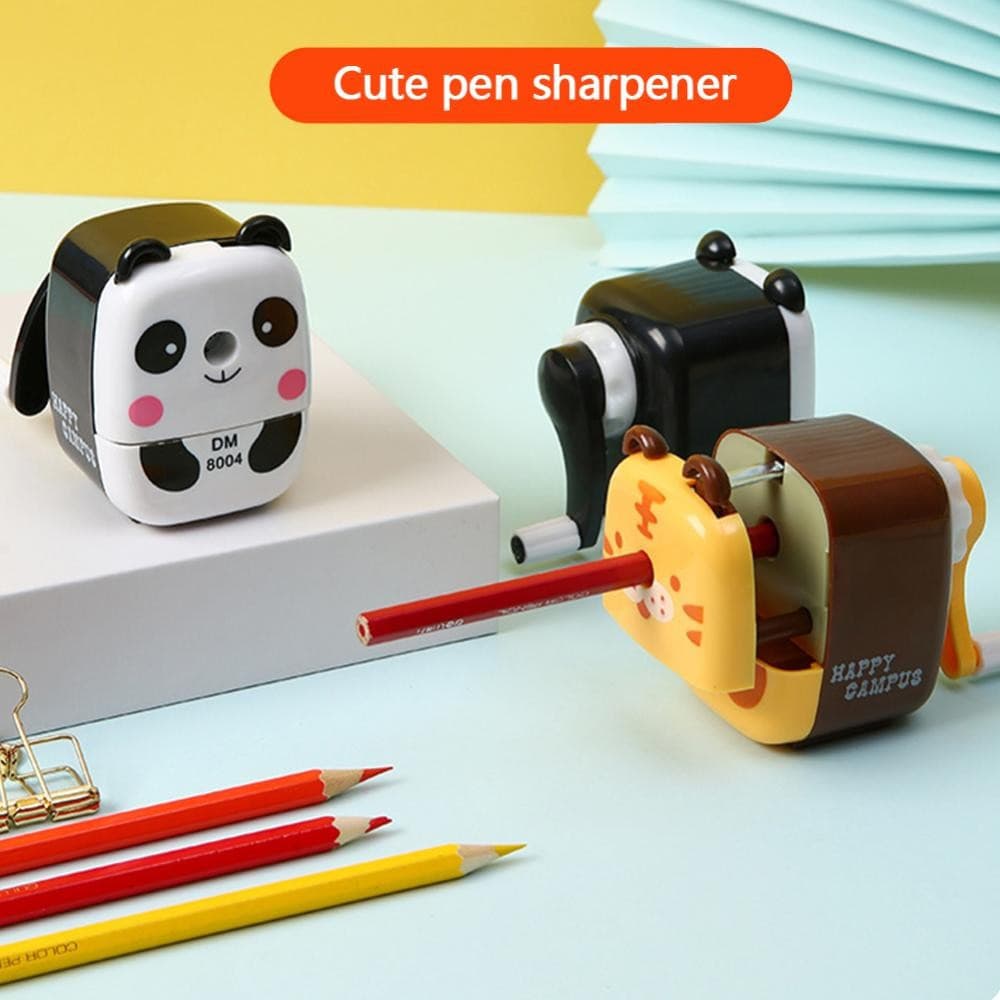 FASHIONGO Em Forma De Animal Dos Desenhos Animados Panda Tigre Apontador De Lápis Crianças Escola Sipplies Escritório Ca