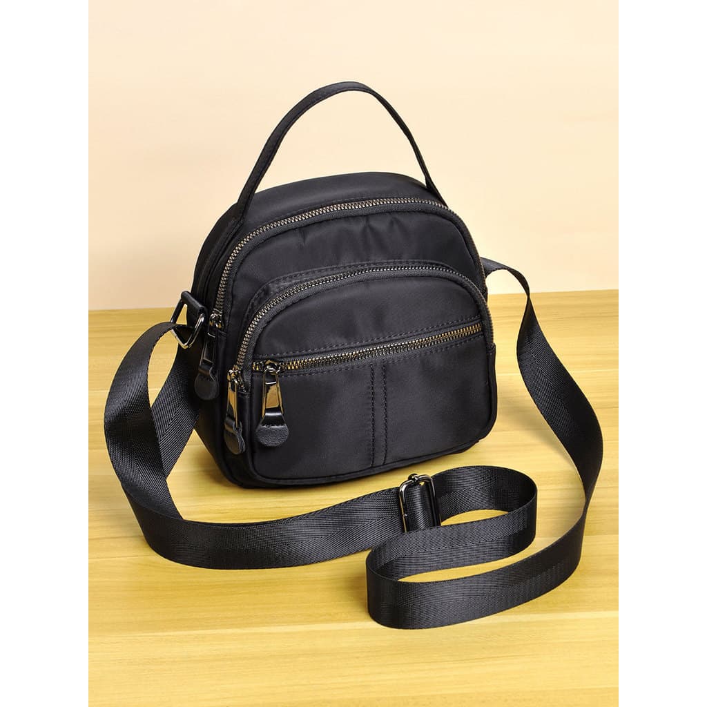 Casual estilo simples Multi-bolso bolsa feminina portátil saco do mensageiro All-match à prova dwaterproof água pequeno