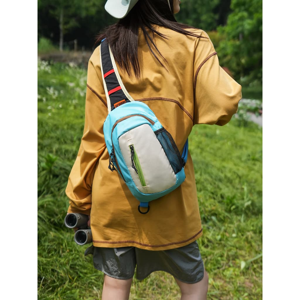 Lazer esportes bolsa de ombro 2026 novo estilo leve saco de peito Street Wear contraste cor ciclismo saco do mensageiro