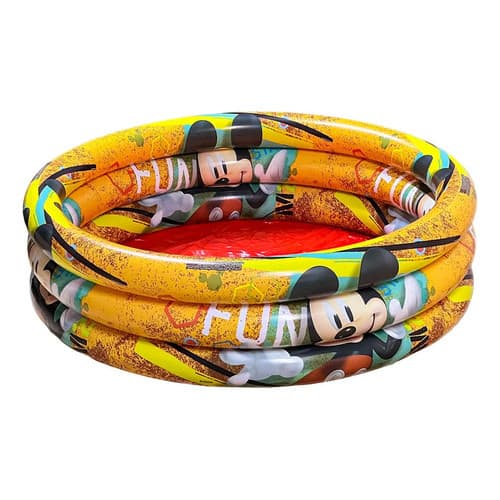 Piscina Inflável 3 Anéis 100 Litros Mickey Mouse Disney