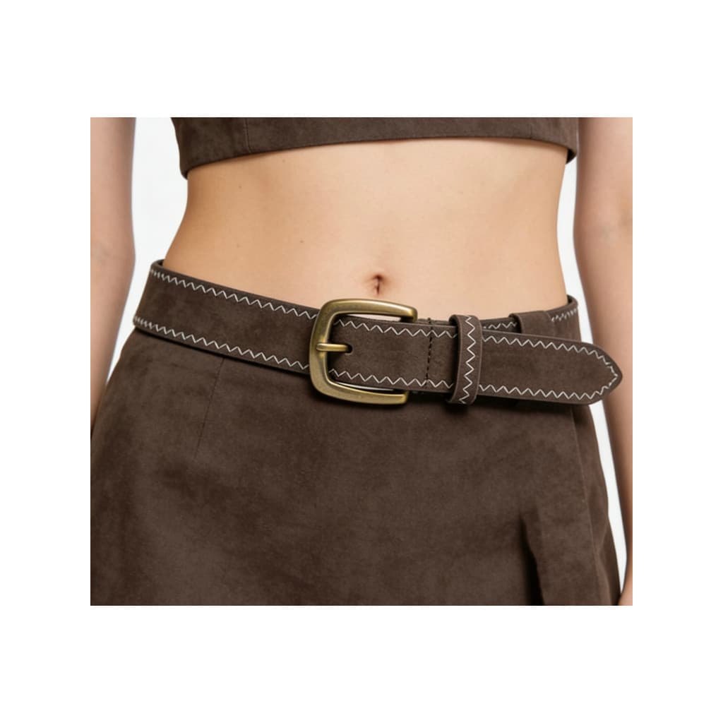 2026 novo estilo Retro cinto feminino pino fivela cinto feminino High-End moda Jeans cinto feminino