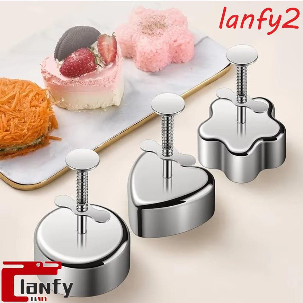 Molde De Bola De Arroz LANFY , Moldes Redondos De Aço Inoxidável Para Sushi , Fabricante De Antiaderente De Qualidade Al