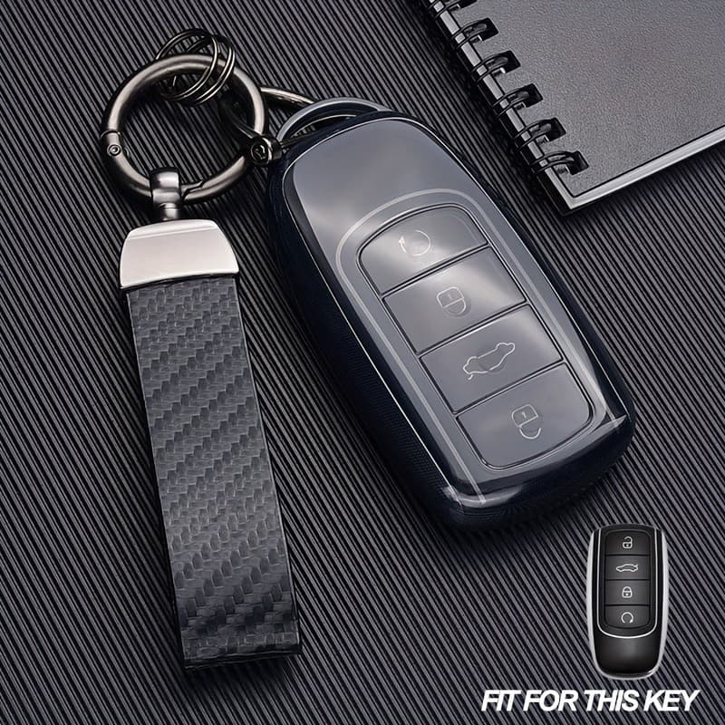Adequado para Chery Tiggo 8/7/9 Plus, Kunpeng/Airui 5/8, Arrizo 06, chave remota de carro brilhante, capa protetora colo