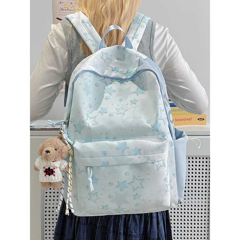 Reduzir a carga versão coreana mochila Mori estrela simples moda feminina mochila feminina estilo japonês mochila estuda