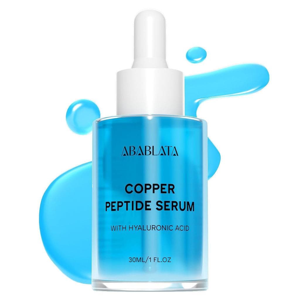 Sérum de Peptídeos de Cobre para o Rosto com Ácido Hialurônico - Suporta Firmeza, Elasticidade e Hidratação Intensa - 1f