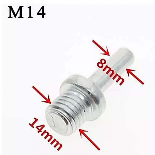 Adaptador  Para Furadeira Uso Em Suporte Lixa Serra Copo Broca Diamantada Com Rosca M14