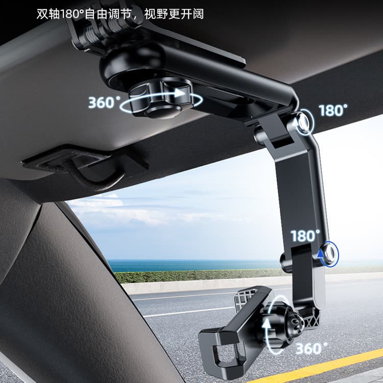 Suporte do telefone móvel do carro viseira de sol navegação quadro de suporte do carro Universal visão direta rotativa M