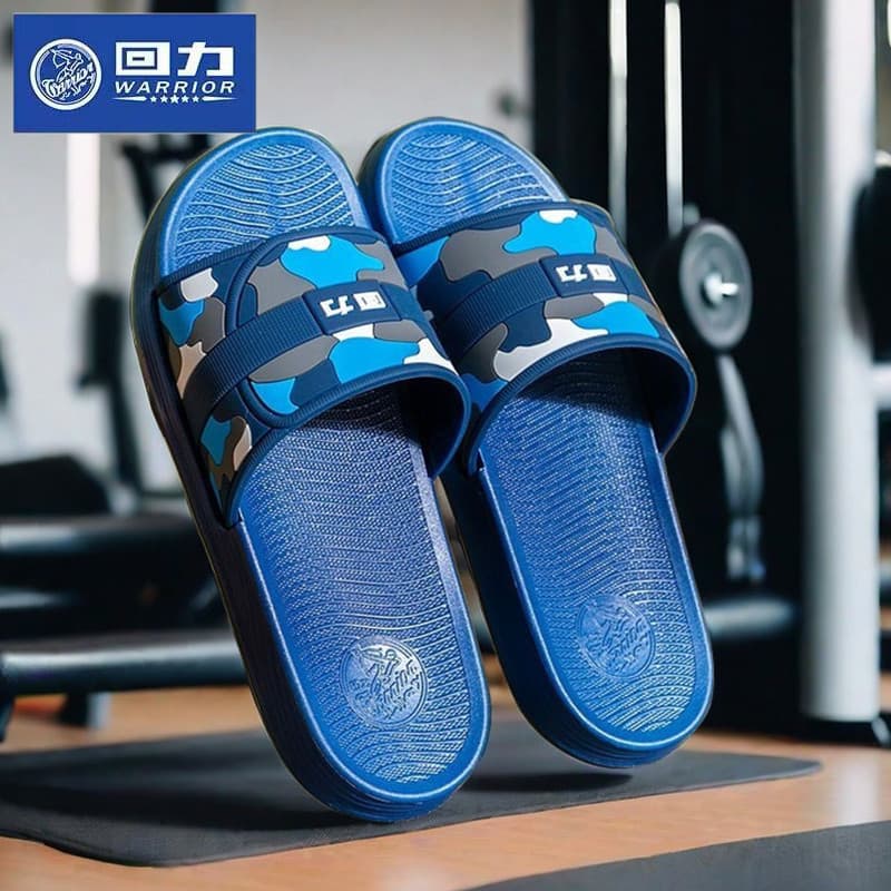 Shanghai puxar para trás chinelos masculinos genuínos verão antiderrapante sola macia exterior usar sola grossa na moda