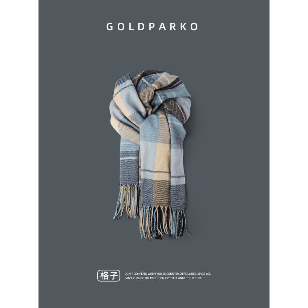 Novo estilo cachecol feminino inverno versão coreana All-Match na moda 2022 novo estilo influenciador ins na moda xadrez