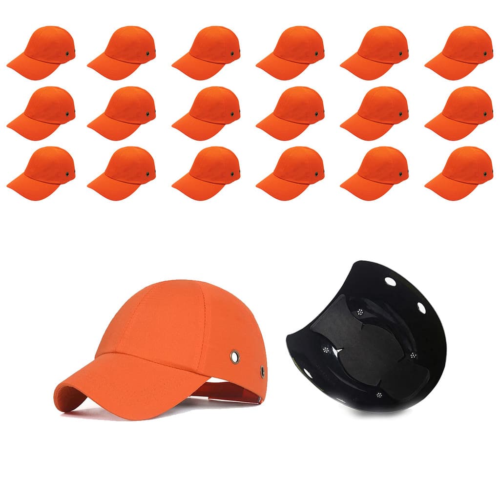 Bone com Capacete EPI Kit 18 Uni Obra Seguranca Construcao Reparo Casquete Oficina Trabalho Resistente Protecao