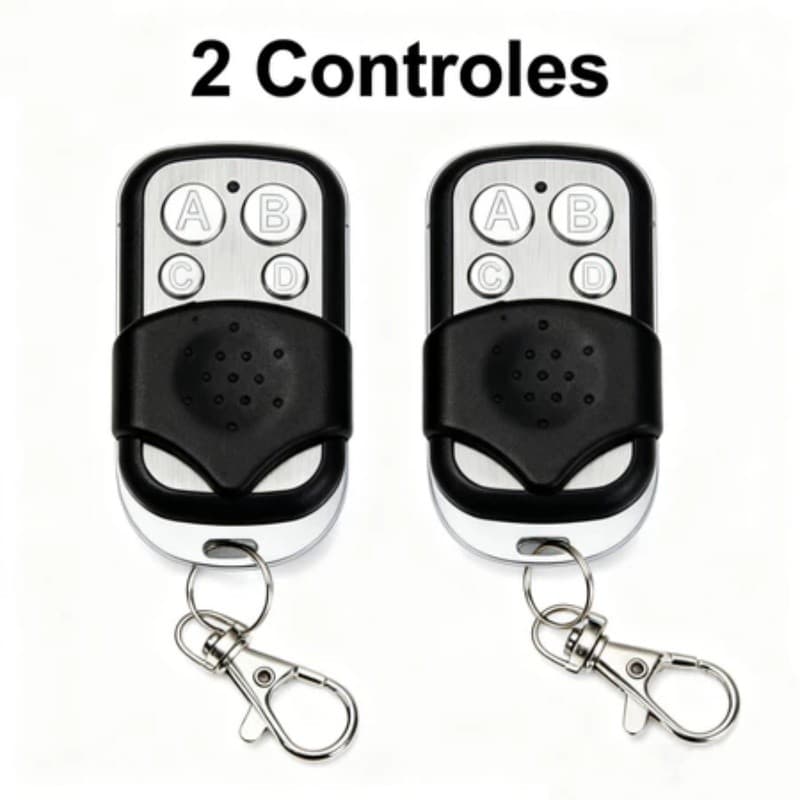 Controle Remoto Universal 433 Mhz Compatível Com Porta De Garagem 4 Botões