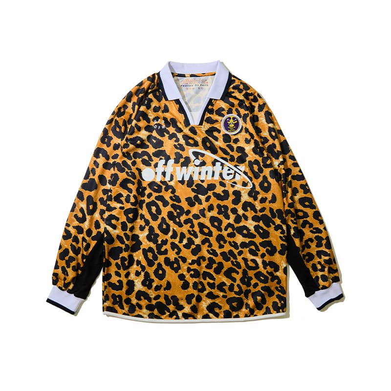 Camiseta de lapela de manga comprida OFFWINTER Airlines Series