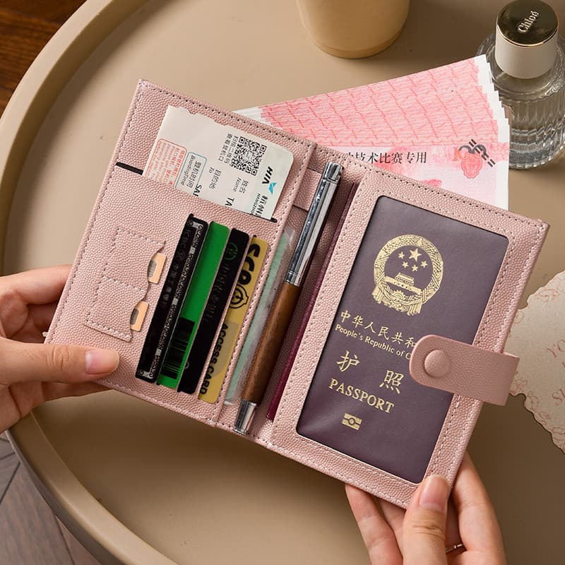 [Jogo de viagem] Bolsa de armazenamento de passaporte de embarque Carteira porta-passaporte portátil de viagem Bolsa de