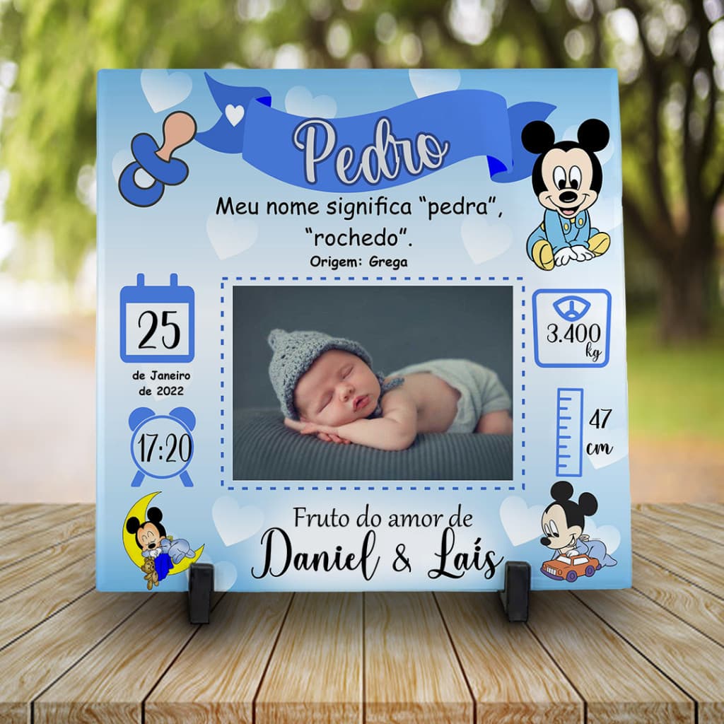 Azulejo Personalizado  Foto de bebê
