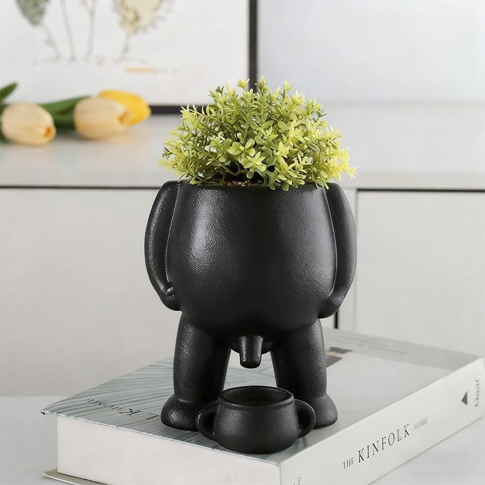Vaso Engraçado - Vaso Criativo em Forma de Urina para Plantas de Interior e Decoração de Casa