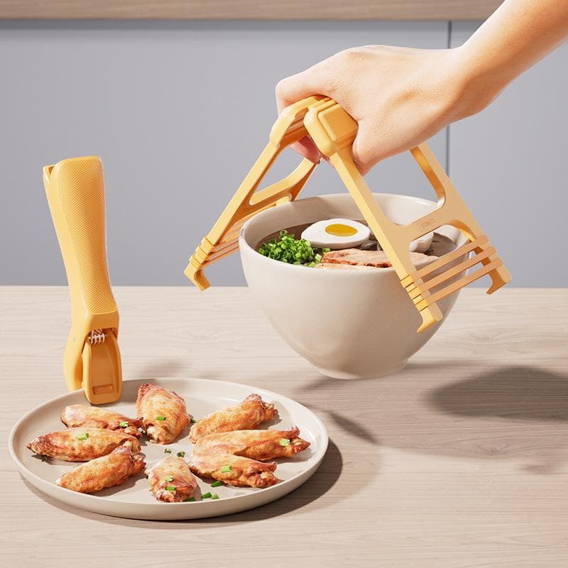 Silicone criativo anti-escaldante clipe prato levantador de placa de cozinha levantador clipe de prato de alta temperatu