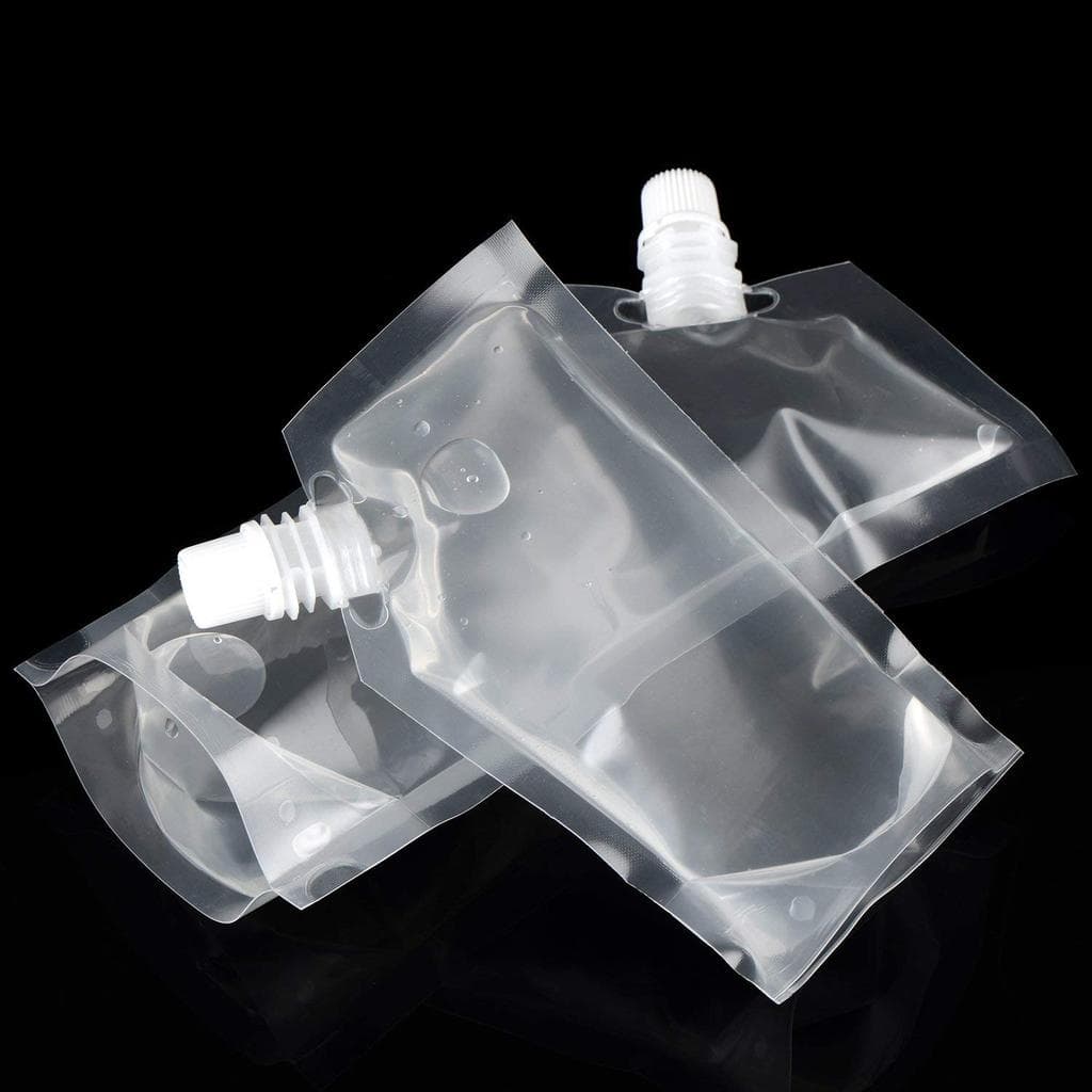 [WON] 13pcs 235ml Transparente Auto-Sustentável Bico Bolsa Portátil Suco De Leite Saco De Bebidas Água De Vinho