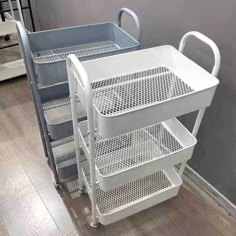 Pequeno carrinho de bebê rack cozinha do chão ao teto quarto Multi-camada lanches do bebê móvel banheiro vestiário rack