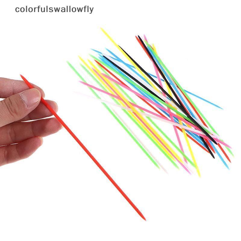 CSF 30 Pcs Plástico Colorido Crianças Educacionais Mikado Spiel Pi Up Stis