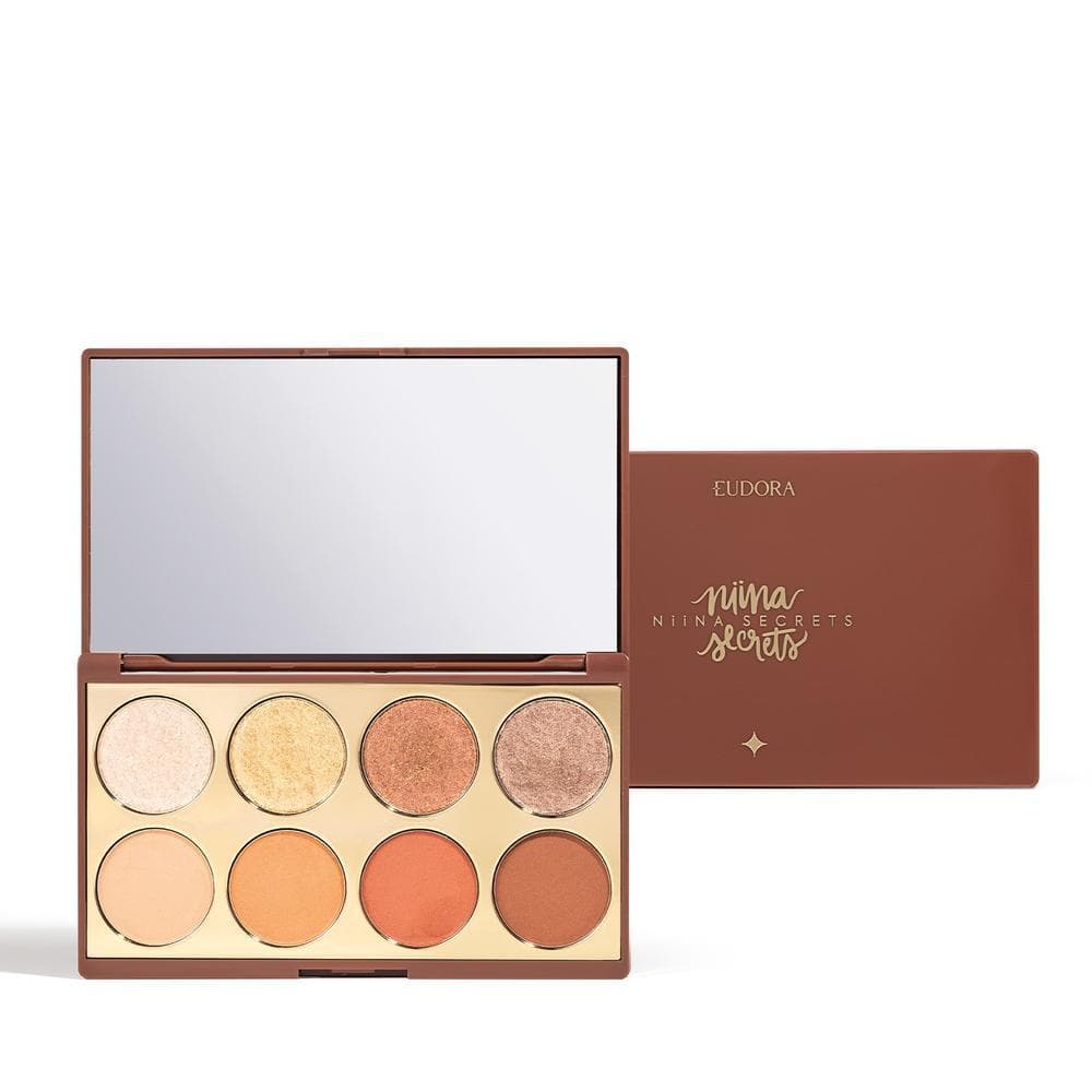 Paleta de Sombras Niina Secrets Eudora Neutrals 5,6g Tons Neutros Matte e Brilho Alta Pigmentação