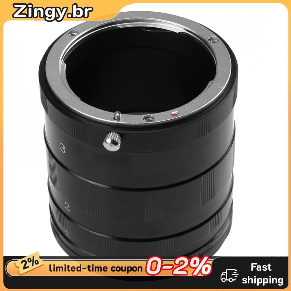 Tubo De Extensão Macro Preto Para Nikon D7200 D7000 D5500 D5300 D5200 D5100 D3400 D3300 D3200 D310 Suprimentos De Lente