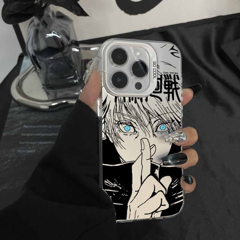 Capinha para iPhone 17/16/15/14/13/12 Pro Max Spell Fighting Gojo Go Comic Capa de telefone resistente a choques