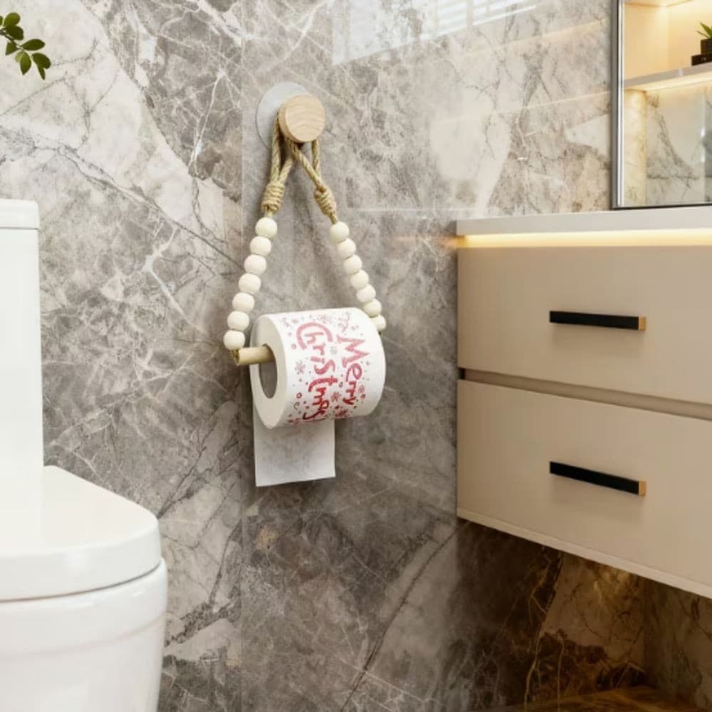 Suporte De Tecido FALLFORBEAUTYEJ , Detalhe De Contas De Corda Tecida À Mão Toalheiro , Ventosa