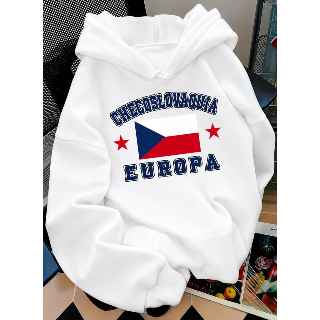 Moletom Blusa De Frio  Continentes Checoslavaquia Europa