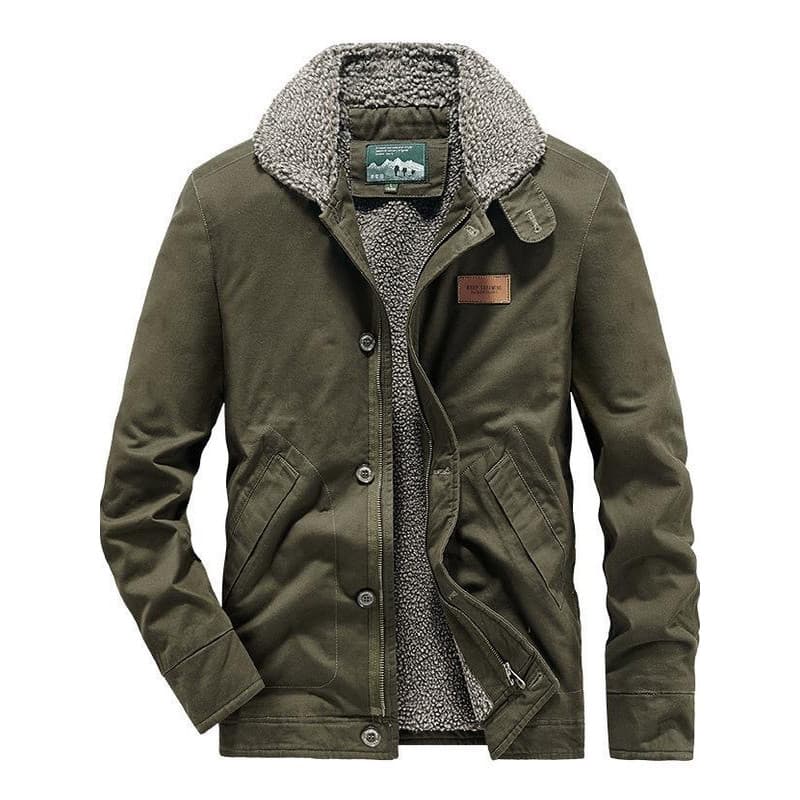 Inverno novo estilo jaqueta masculina acolchoada de algodão acolchoada de lã espessada quente jaqueta acolchoada de algo
