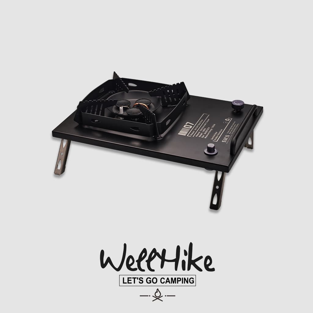 WELLHIKE ao ar livre SWS uma unidade IGT Desktop fogão de três cabeças dobrável acampamento ao ar livre fogão a gás equi
