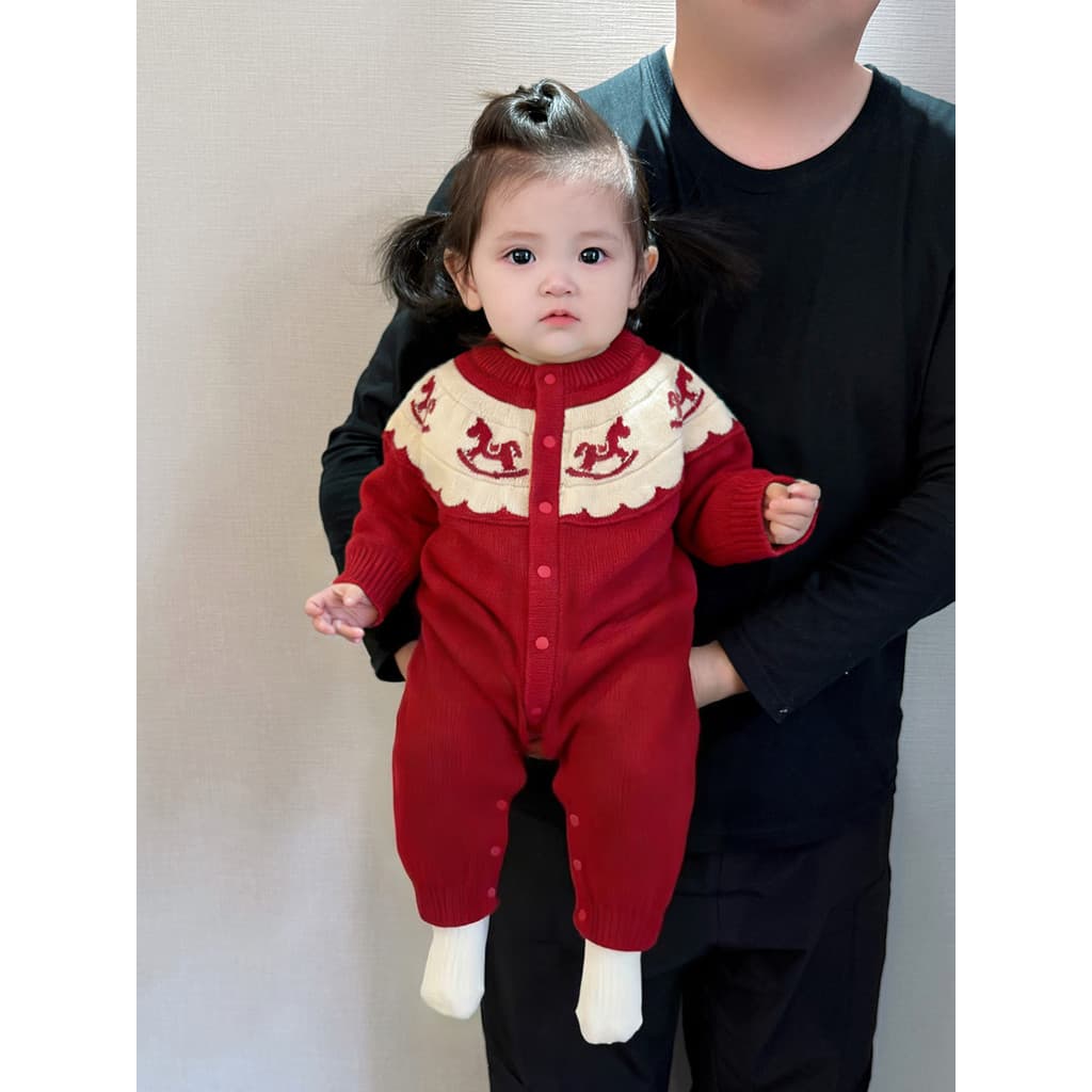 Bebê roupas de ano novo camisola vermelha primavera roupas macacão festivo bebê ano novo roupas primavera outono infanti